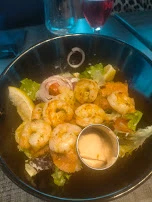 Salade de Gambas Et Saumon Gravlax